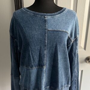 Denim Blue Women's Top